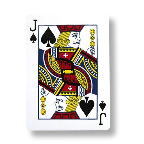Jack of Spades Blue Ribbon playing card on a white background