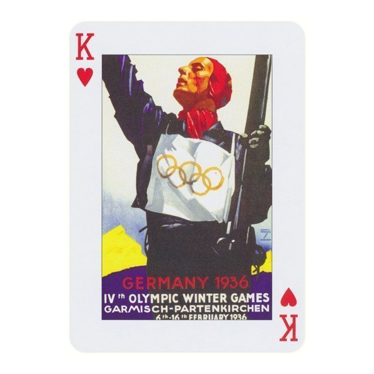 Piatnik Ski Art Playing Cards — card detail 3 — right card
