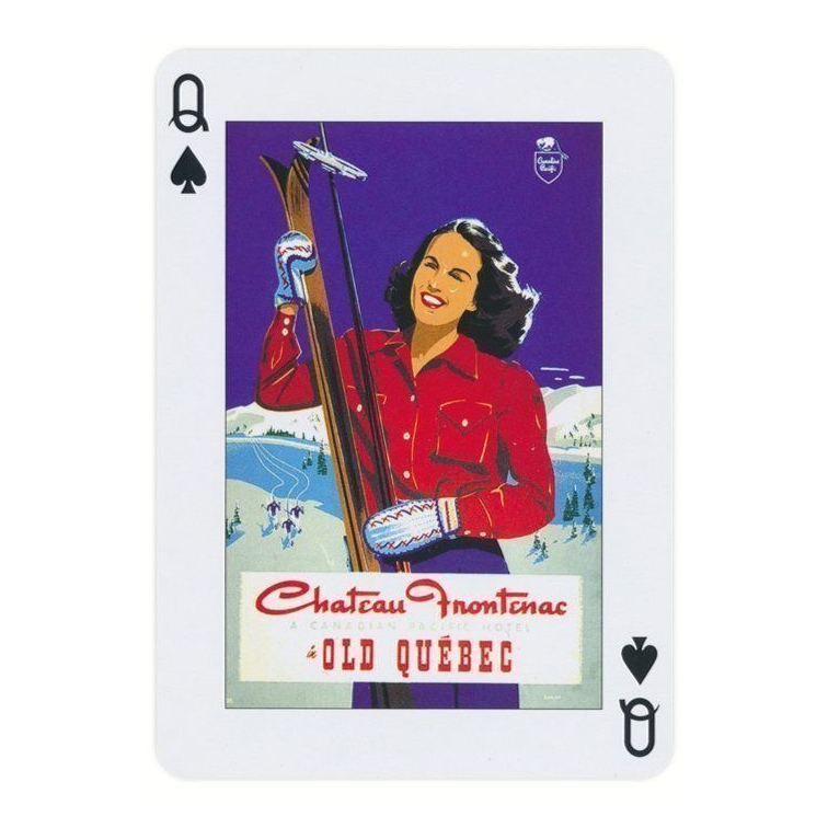Piatnik Ski Art Playing Cards — card detail 4 — right card