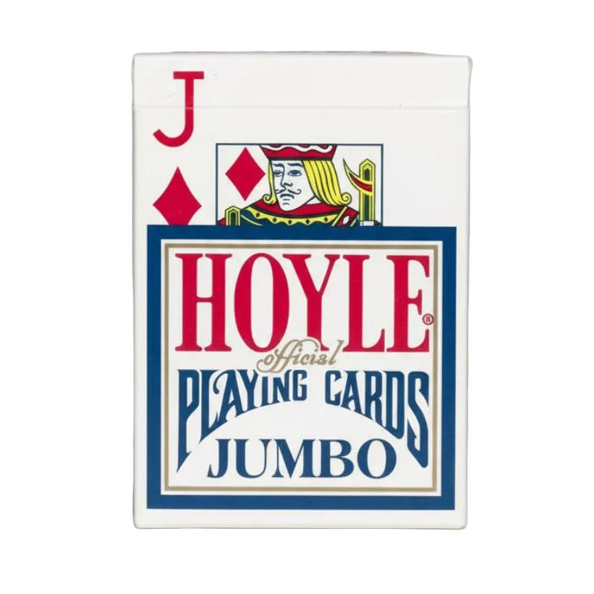 Hoyle Jumbo Playing Cards packaging with jack of diamonds illustration