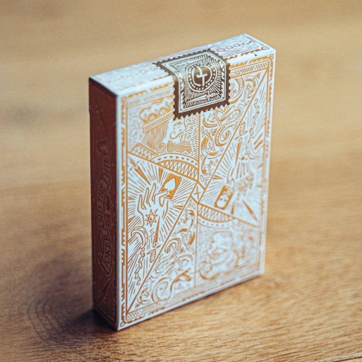 Joker and the Thief White Gold tuck box back and seal