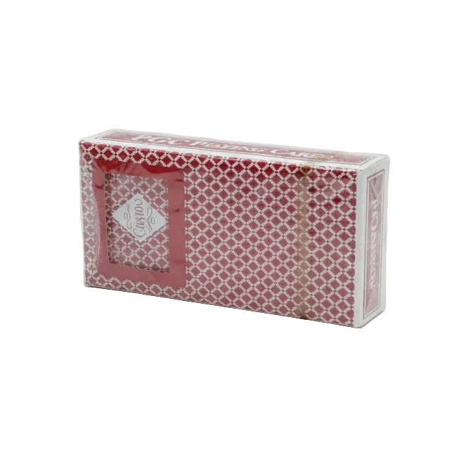 Box of PGC Playing Cards with red and white design