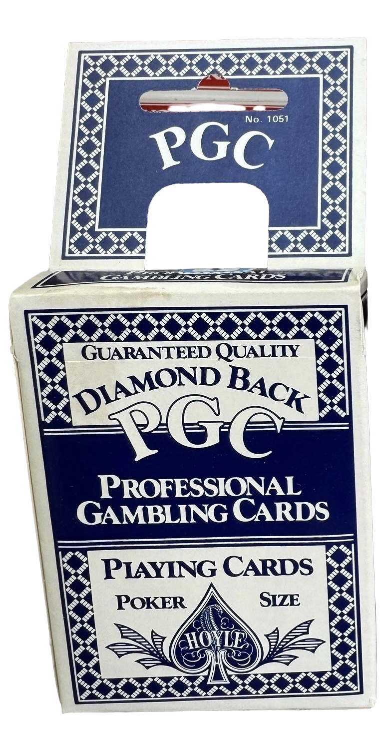 Hoyle PGC Diamond Back Playing Cards (Standard Index, Red & Blue, St. Paul MN)