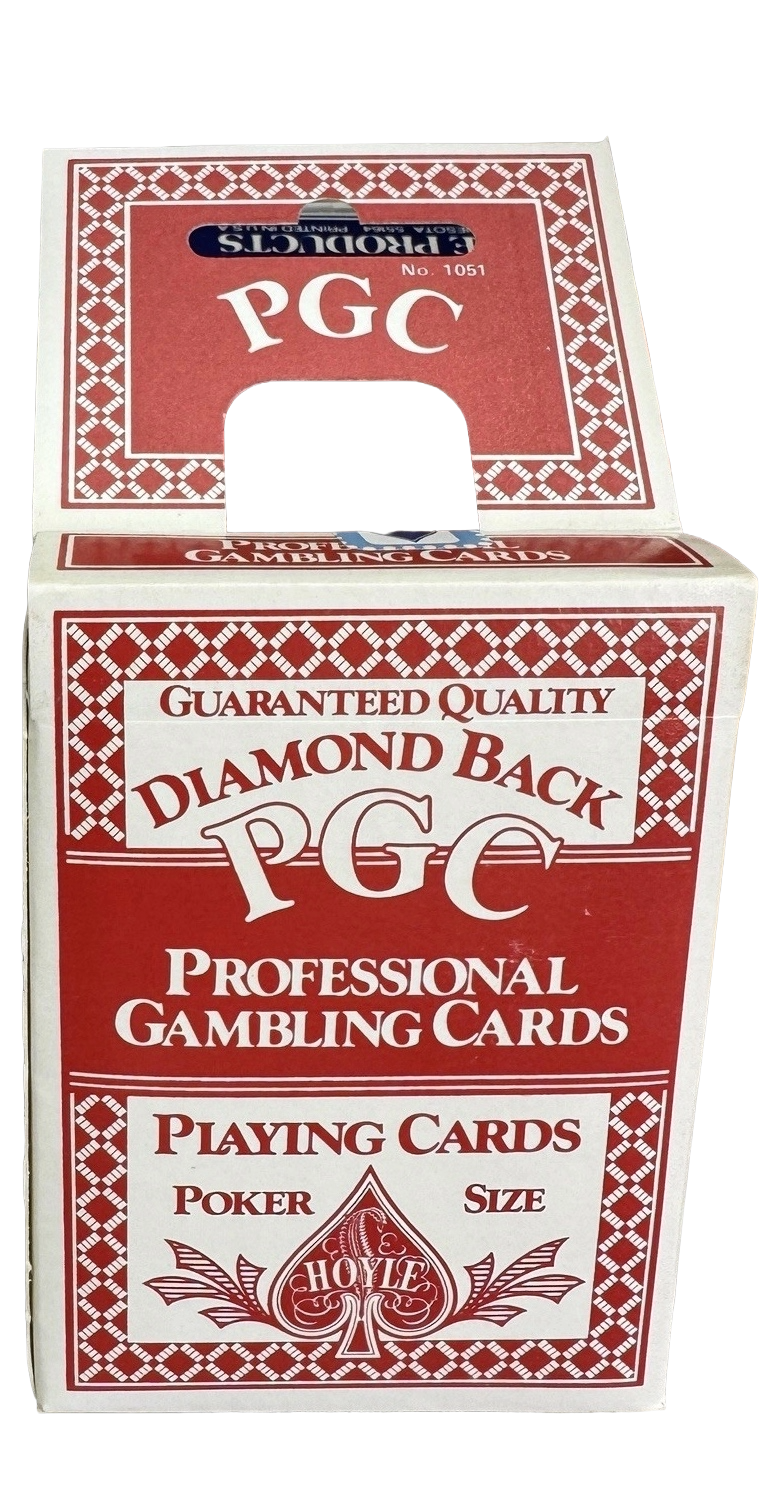 Hoyle PGC Diamond Back Playing Cards (Standard Index, Red & Blue, St. Paul MN)