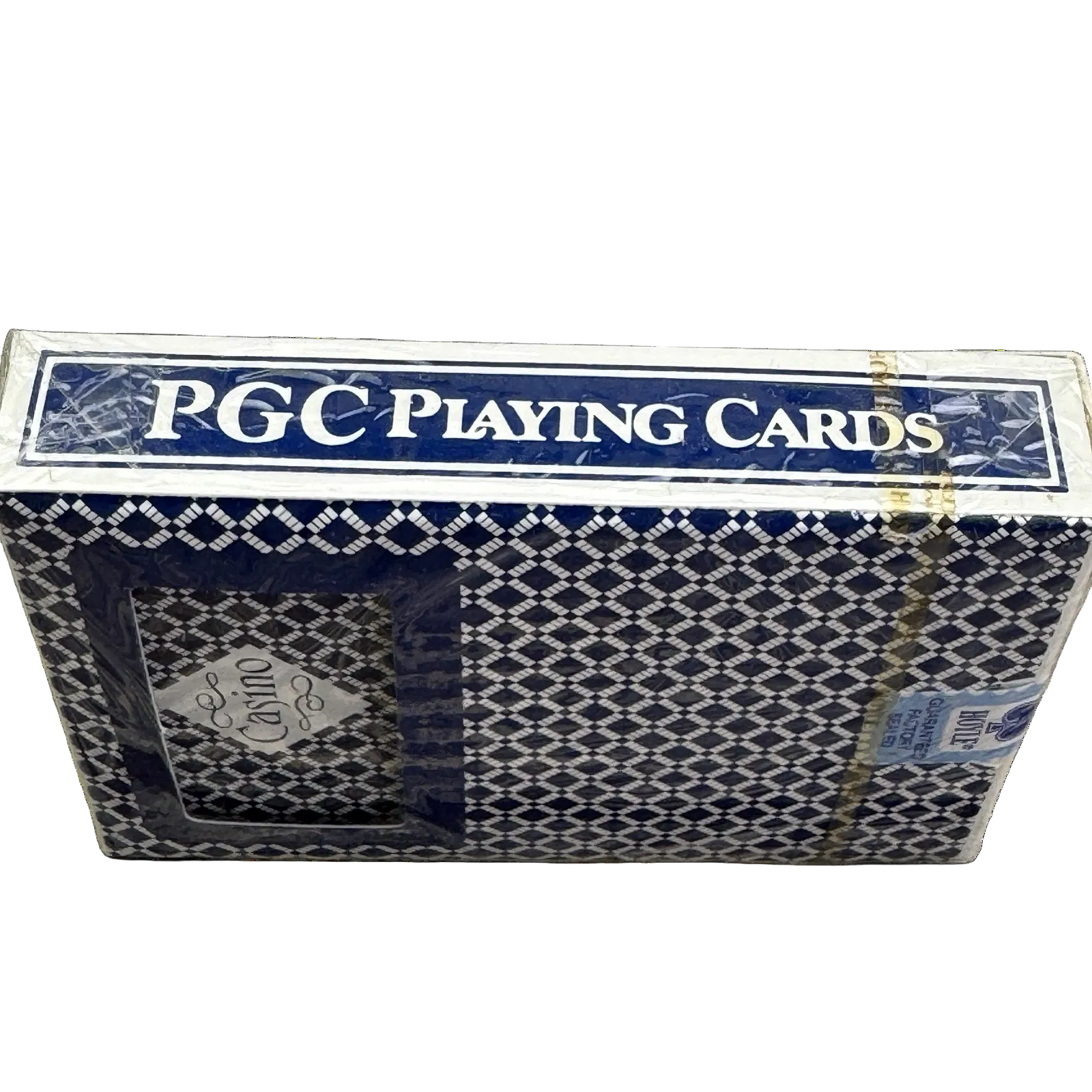 Box of PGC Playing Cards with blue and white design