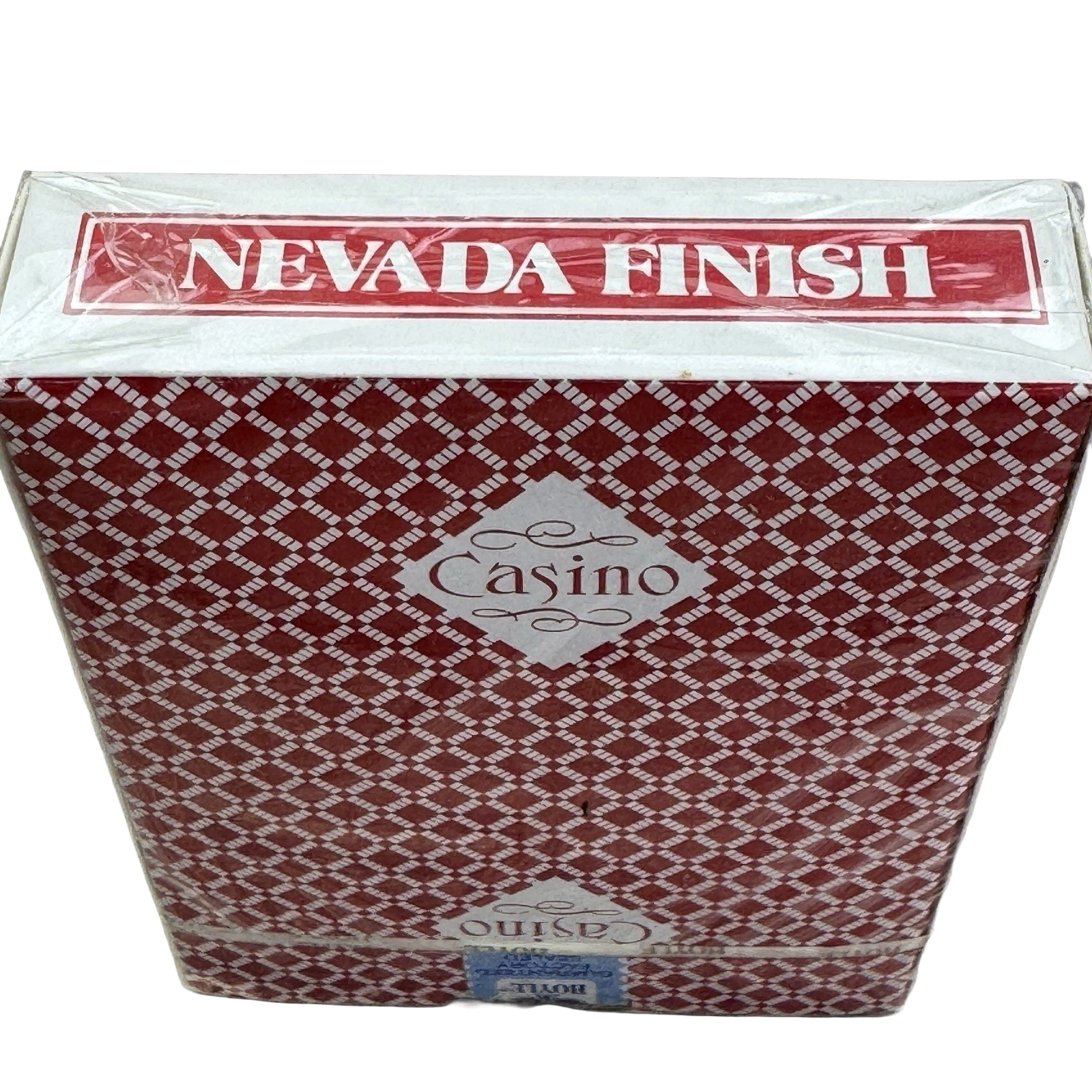 Packaged deck of cards with 'Nevada Finish' and 'Casino' branding.