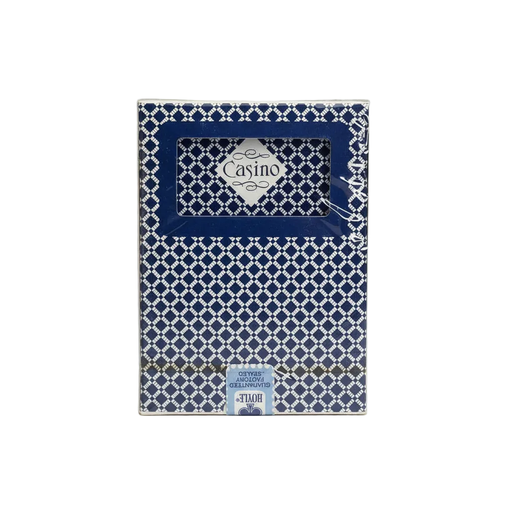 Packaged deck of Hoyle PGC cards with blue and white pattern and 'Casino' branding.