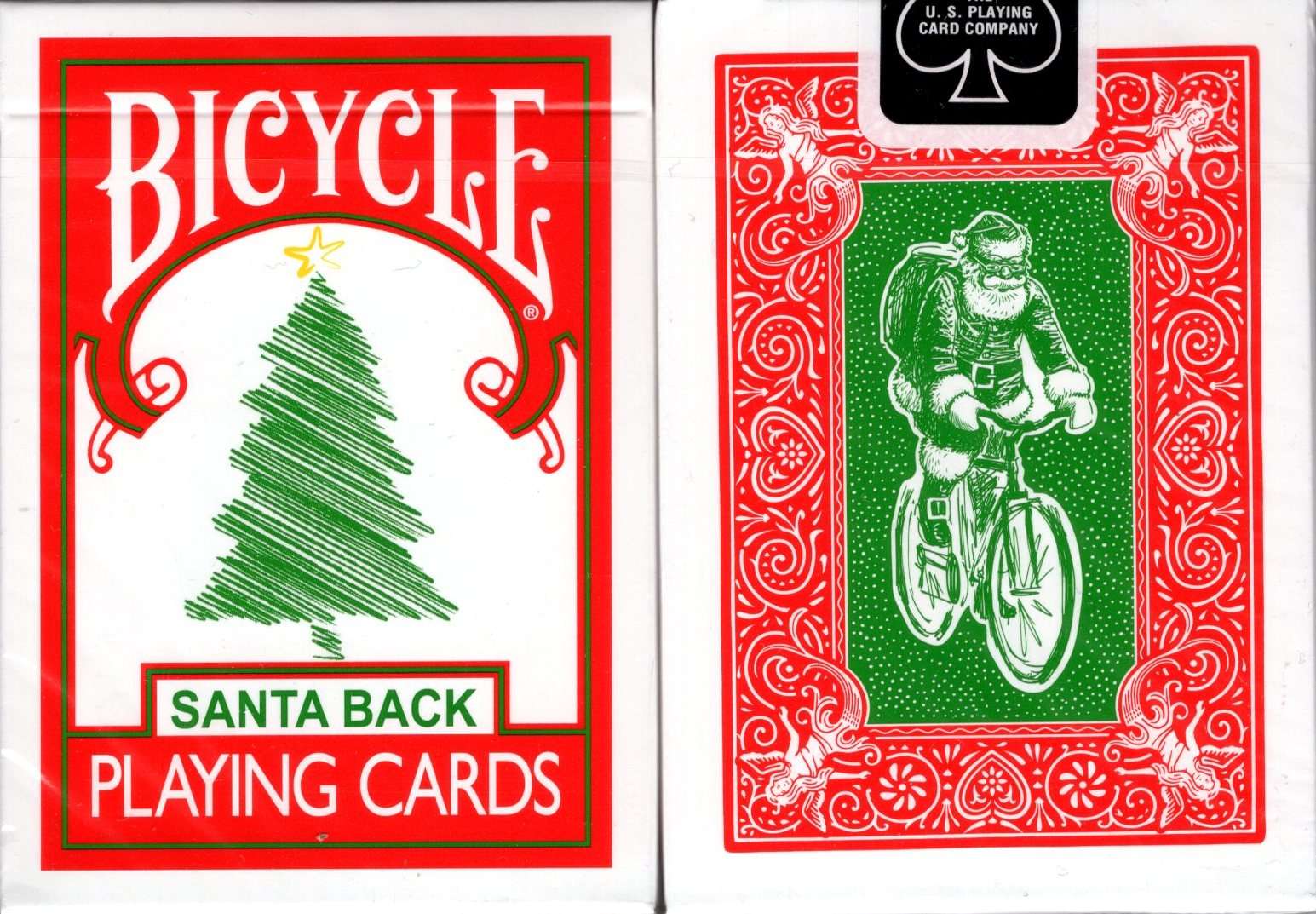 Bicycle Santa Maiden Back Playing Cards (Red)