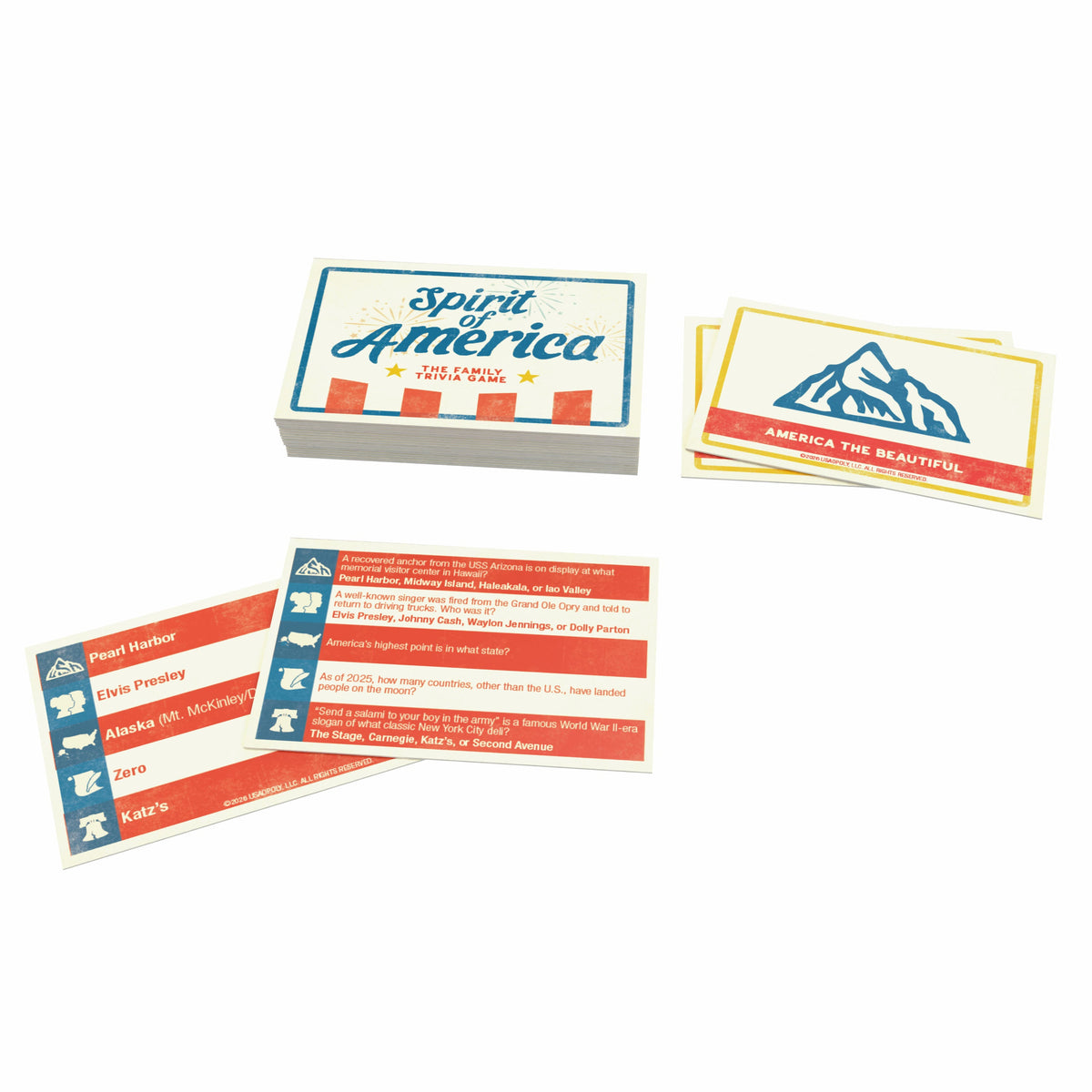 Spirit of America Trivia Game – additional product details