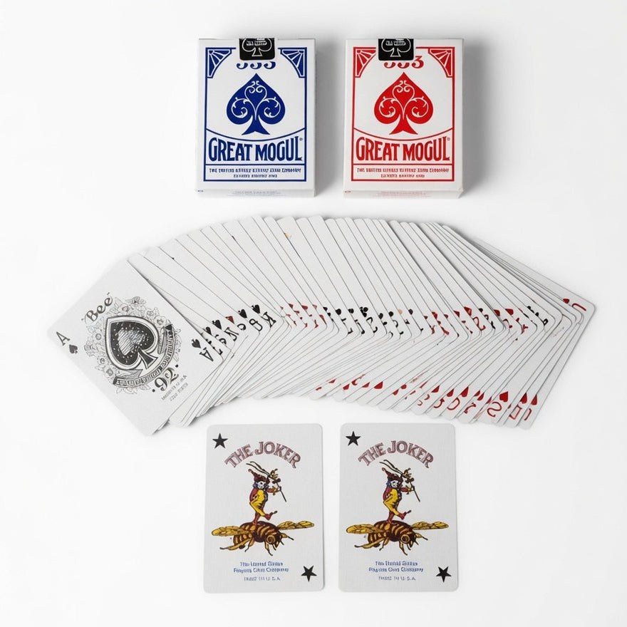 Great Mogul – Bee Diamond Back Individual Deck (Poker Size, Traditional Index)