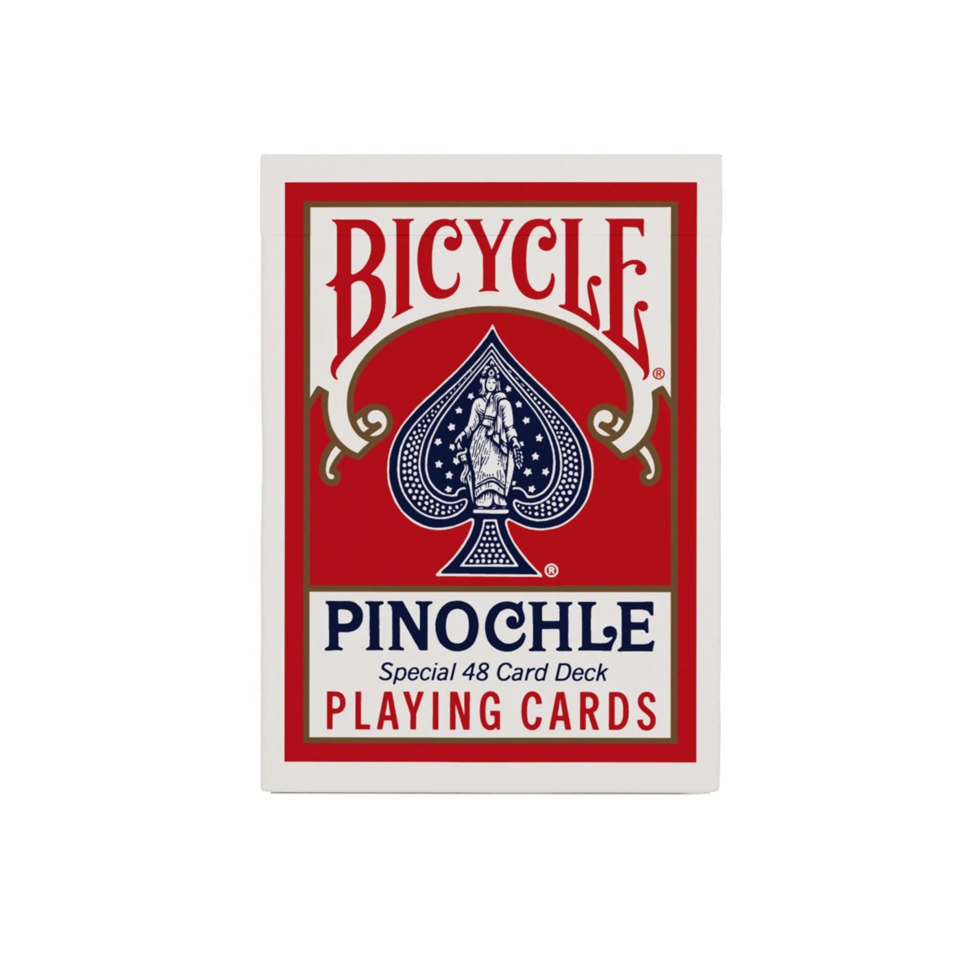 Bicycle Pinochle Playing Cards – Rider Back Brick (12 Decks, Red & Blue, Standard Index)