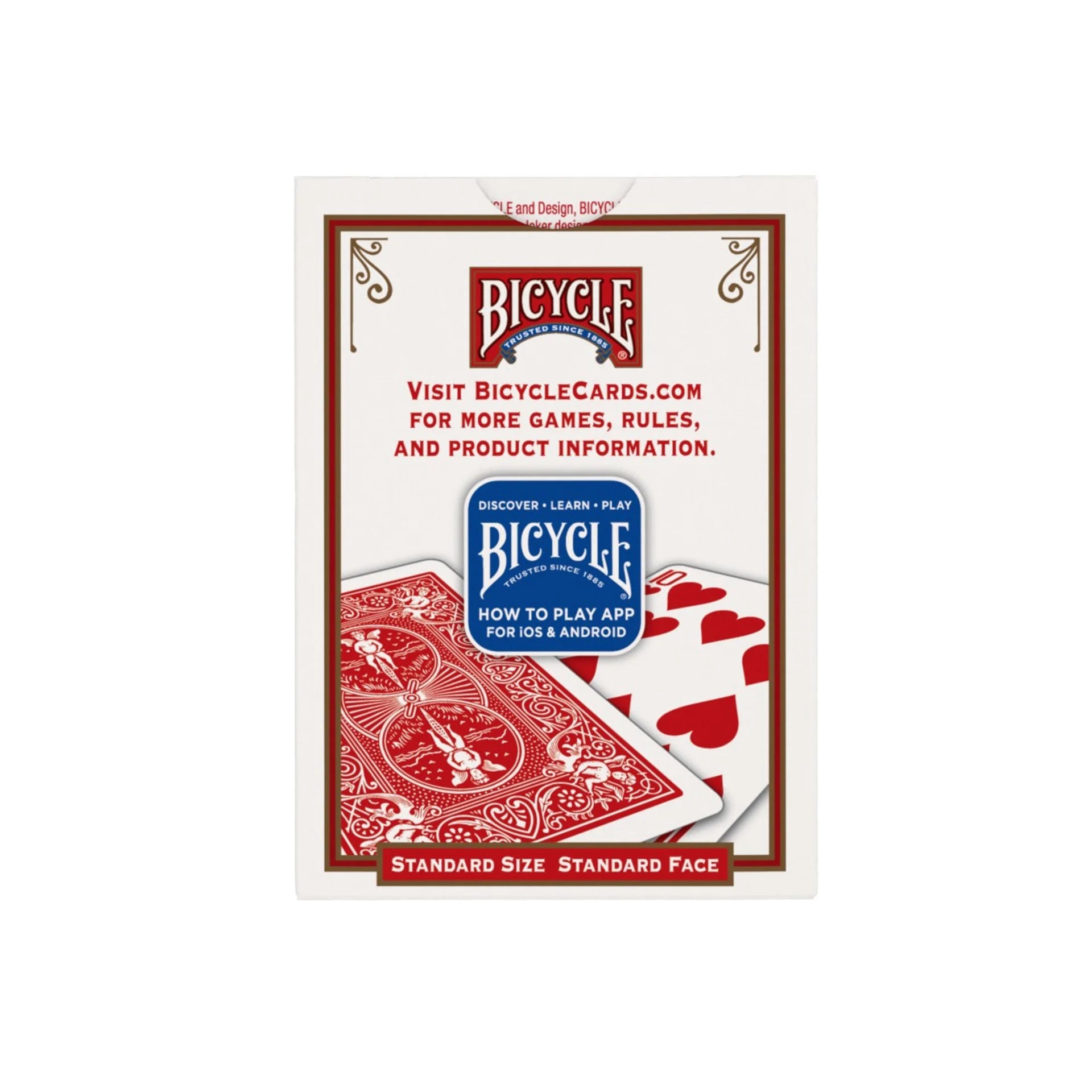 Bicycle® 808 Playing Cards – Rider Back – Red or Blue Deck