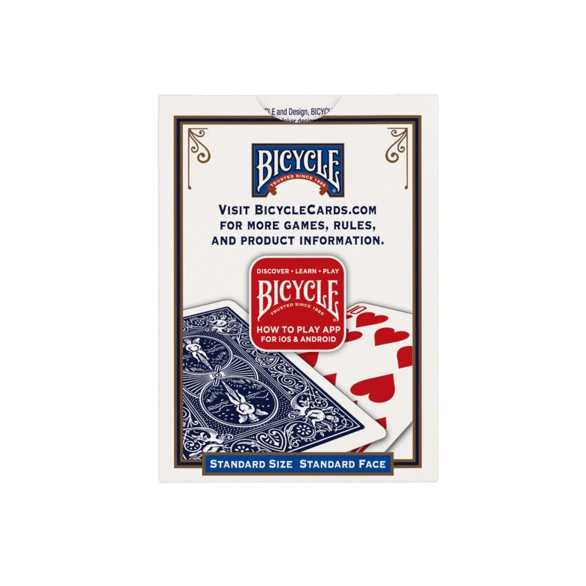Bicycle® 808 Playing Cards – Rider Back – Red or Blue Deck