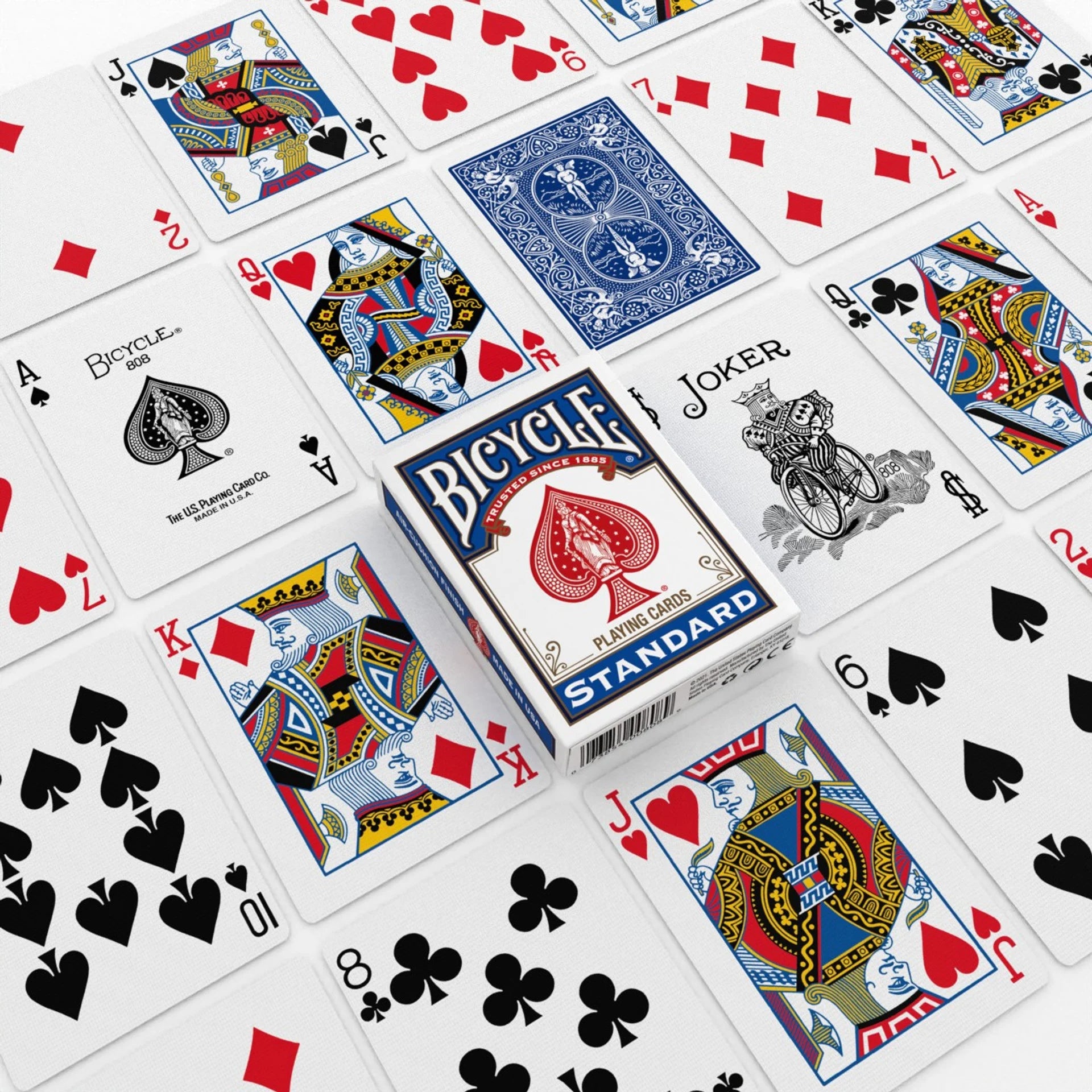 Bicycle® 808 Playing Cards – Rider Back – Red or Blue Deck