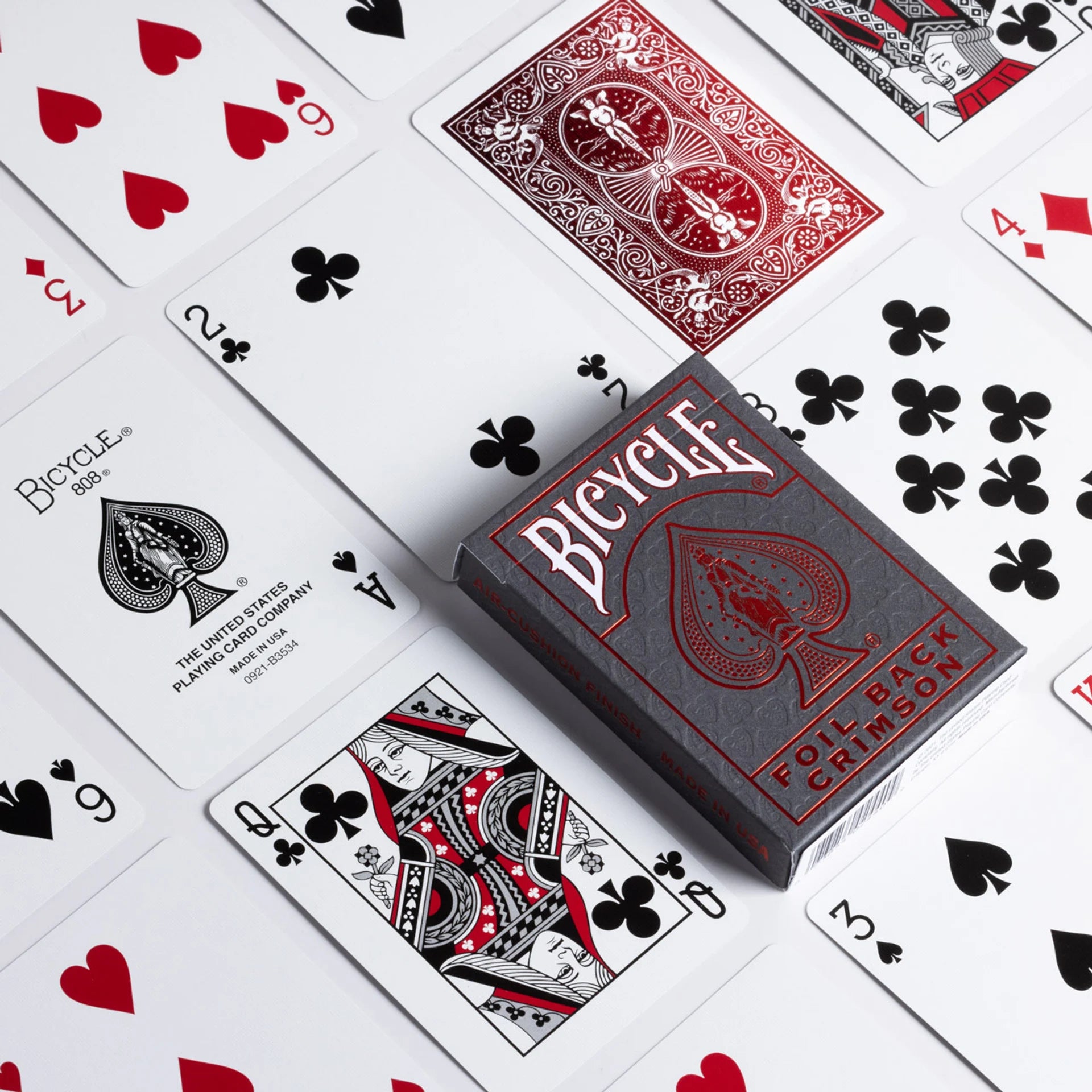 Bicycle Metalluxe Red Crimson Playing Cards