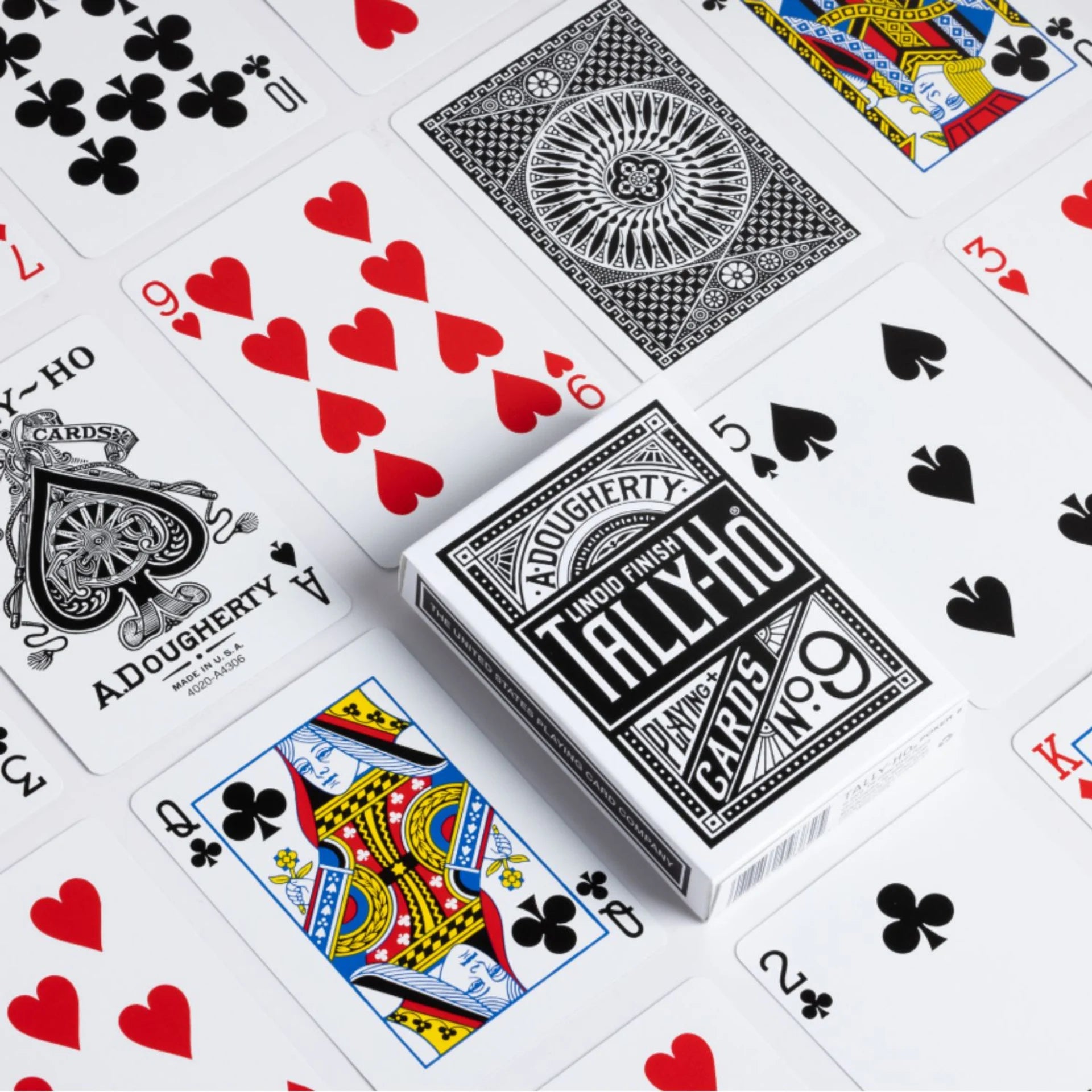 Tally-Ho Signature Series Playing Cards – Thin Crushed Black Special Edition Brick (12 Decks)