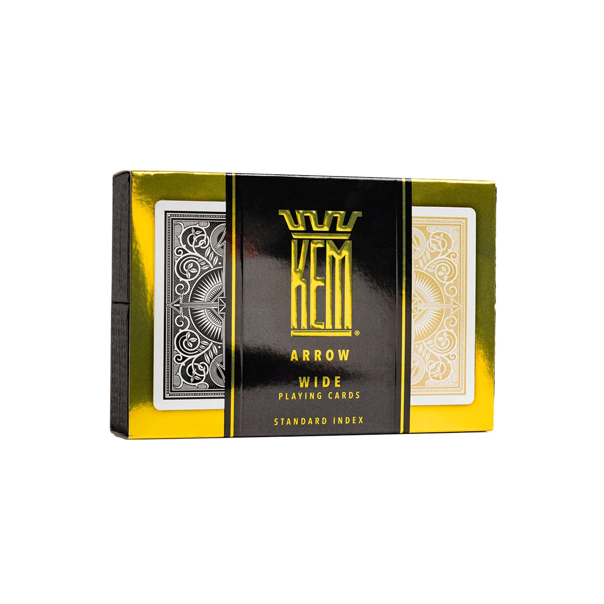 Kem Arrow wide playing cards packaging on a white background