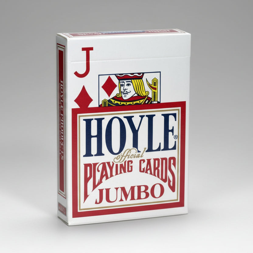 Hoyle Jumbo Official Playing Cards packaging on a white background