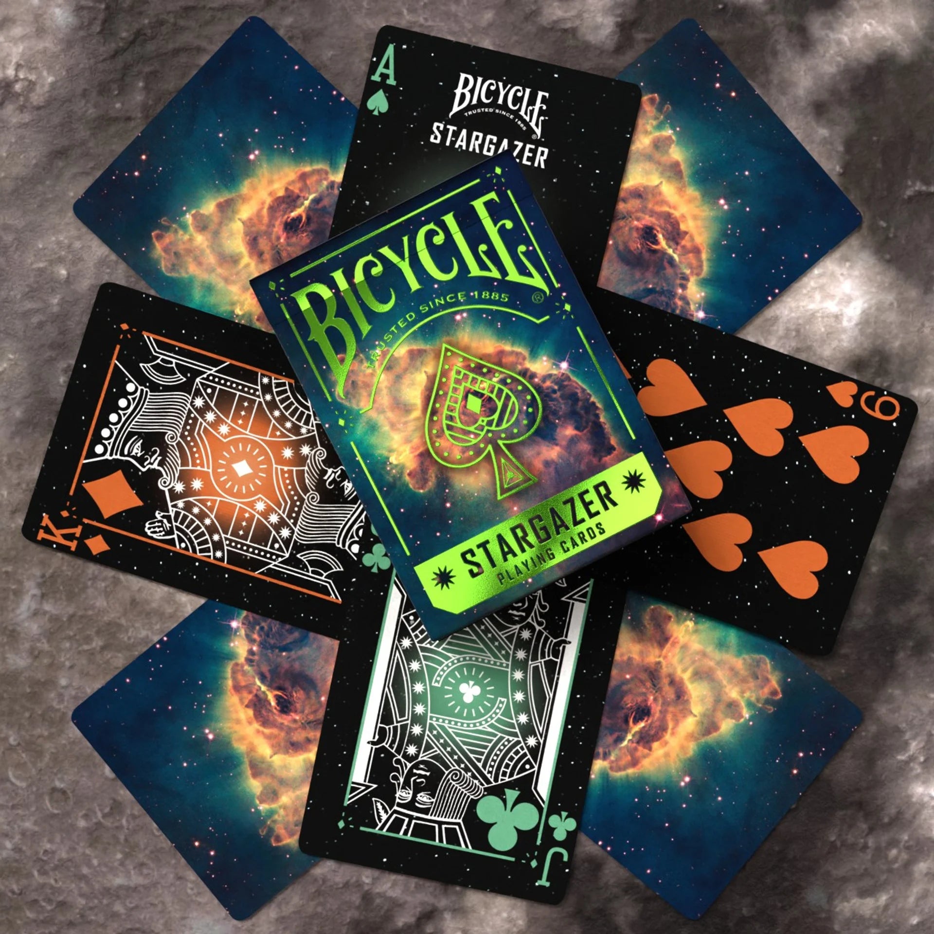 Bicycle Stargazer 203 Playing Cards – Carina Nebula Jet Hubble Photography