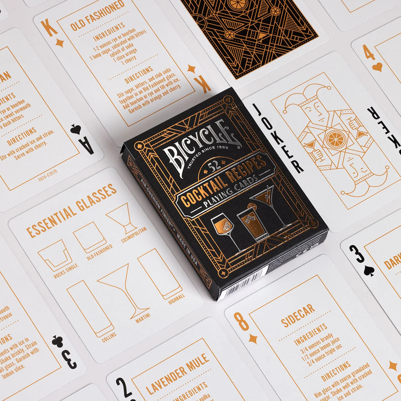 Bicycle Cocktail Recipes Playing Cards – 52 Classic Drinks Deck