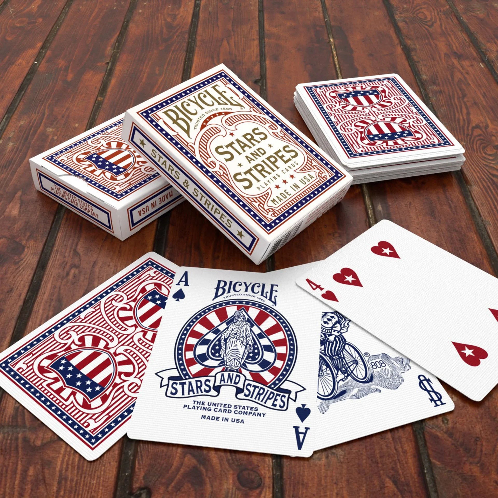 Bicycle Stars and Stripes Playing Cards – Uncle Sam's Patriotic Game Night Deck