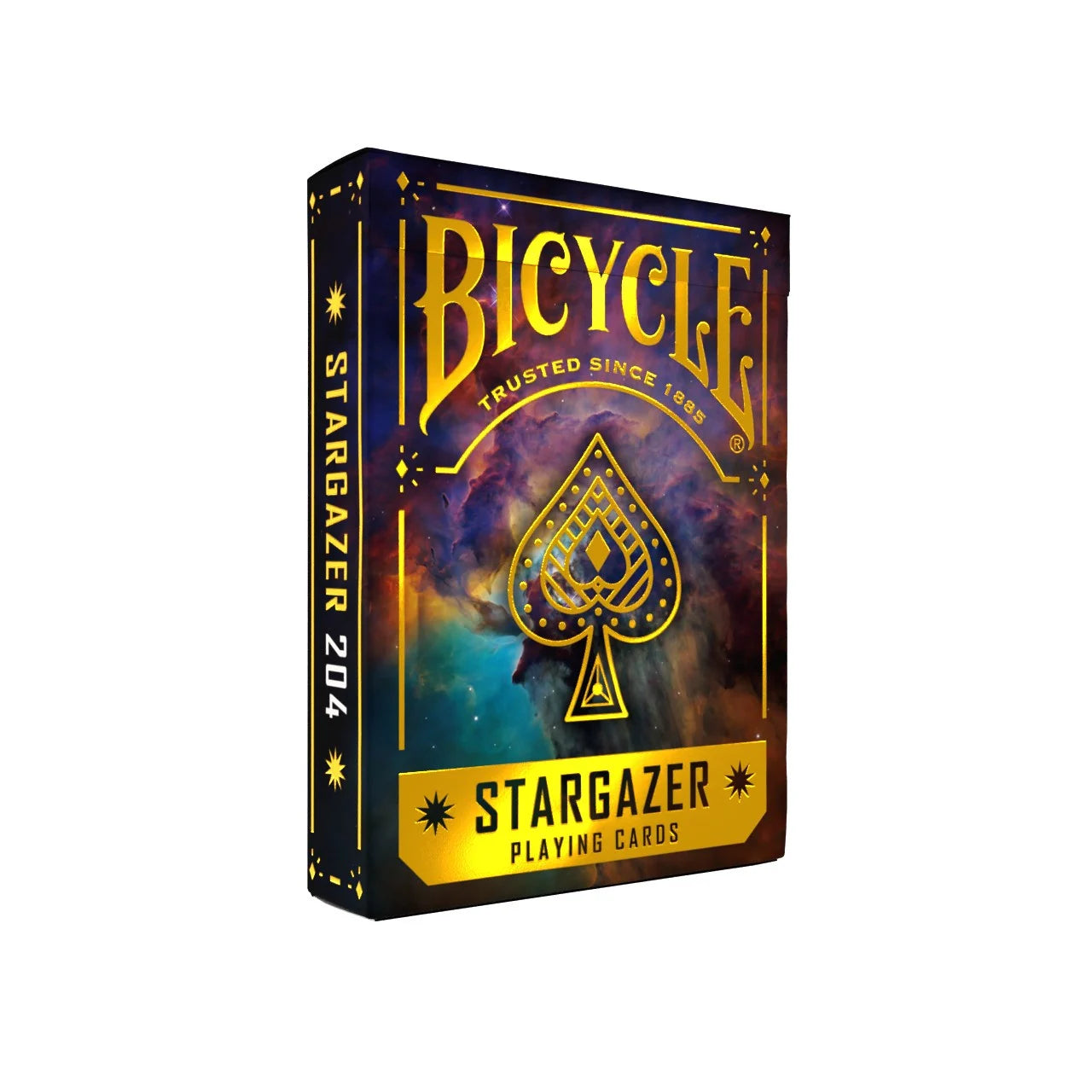 Bicycle Stargazer 204 playing cards tuck box with gold Stargazer design