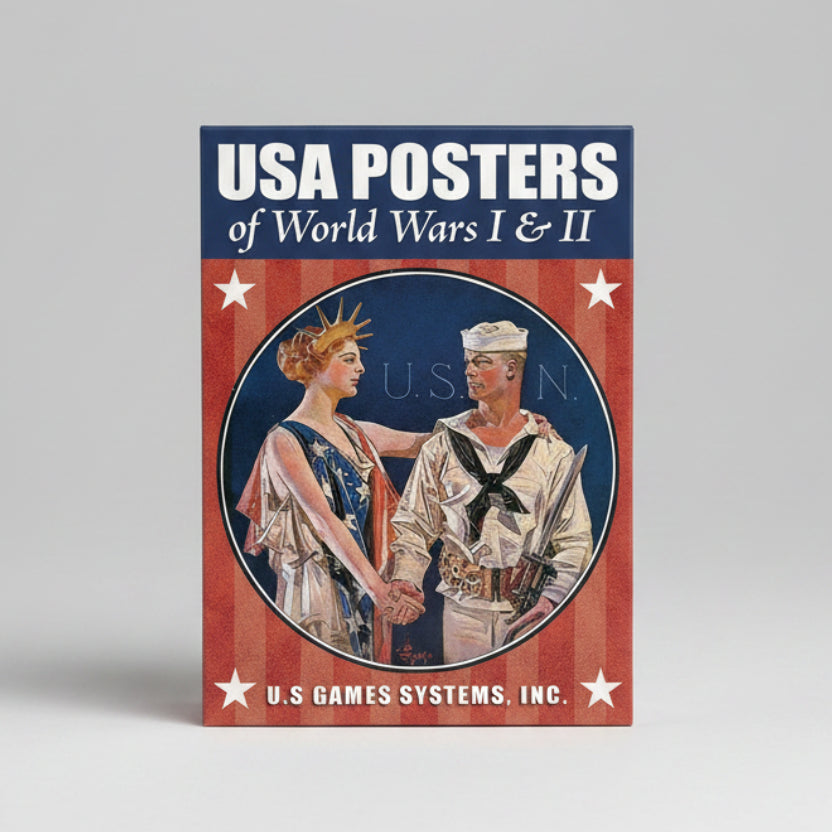 USA Posters of World Wars I and II Poker Deck by U.S. Games with historic wartime poster art