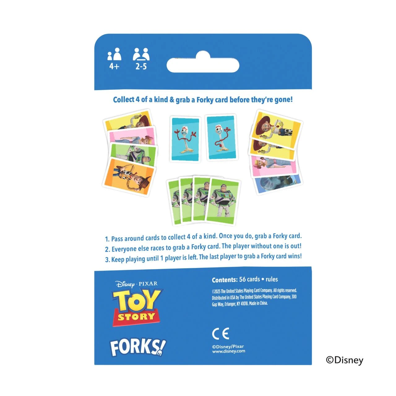 Bicycle Disney Pixar Toy Story Forks card game box with Woody, Buzz Lightyear, and Forky cards