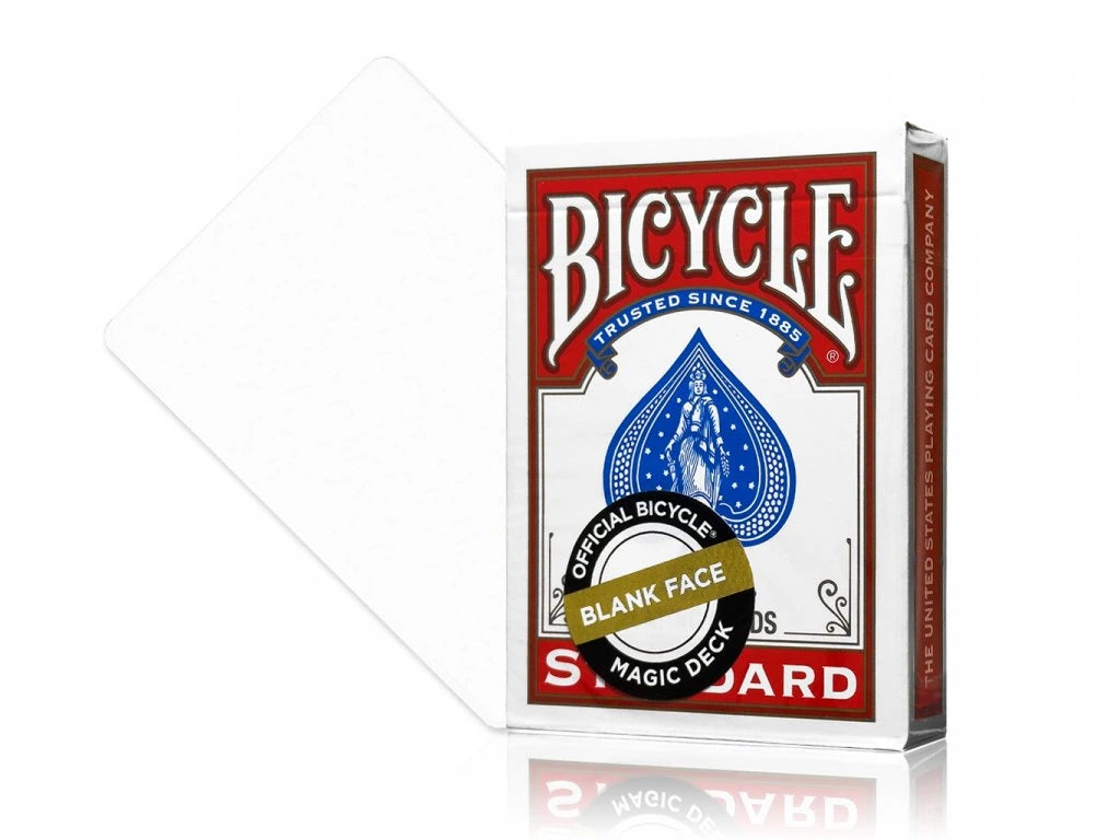 Bicycle Magic Blank Face Standard Face Playing Cards - Red & Blue