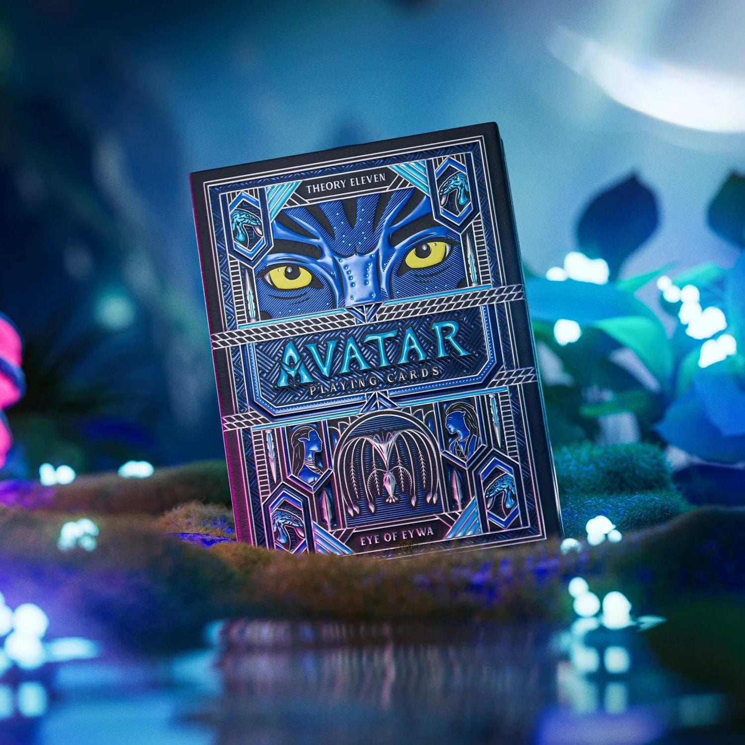 Avatar: The Last Airbender-themed playing card set with a blue and purple design.