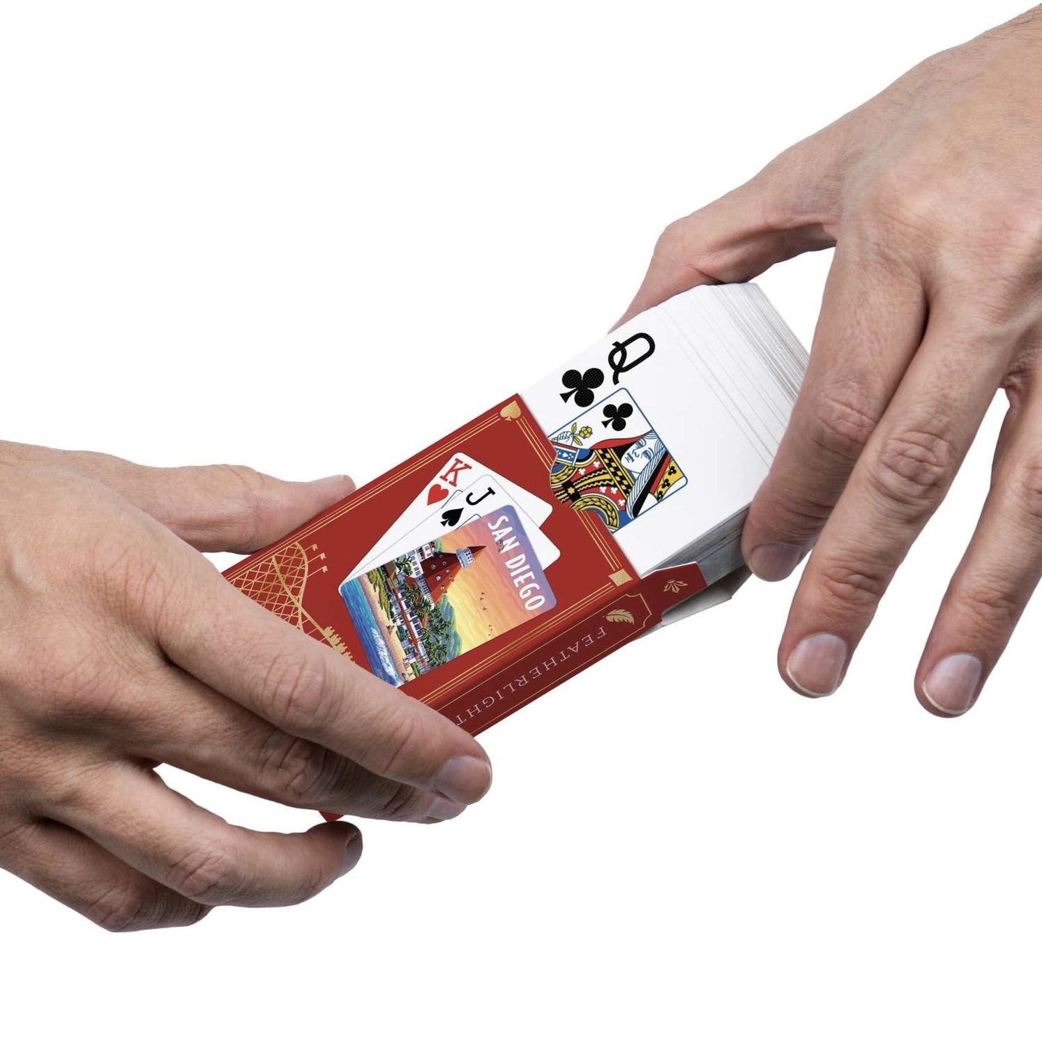 San Diego Playing Cards by Boardwalk poker-size cards and illustrated tuck box