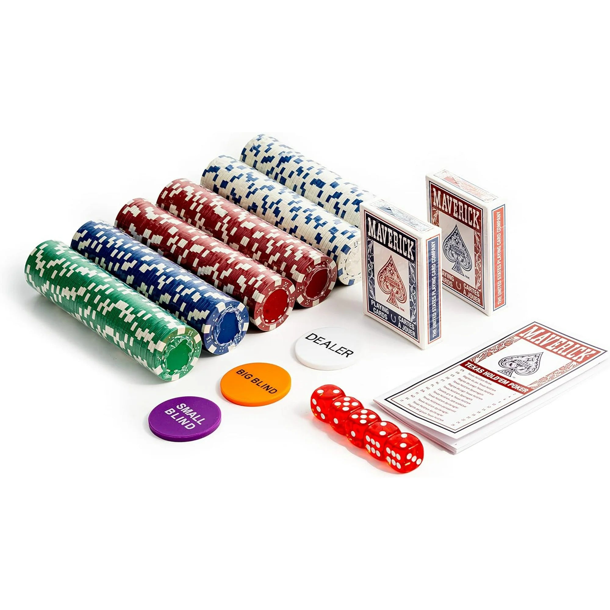 Maverick Texas Hold 'Em Poker Set - 300 Chips with Aluminum Case