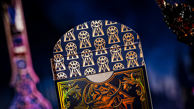 Decorative Keyhole Luxury Edition box with intricate patterns on a dark background