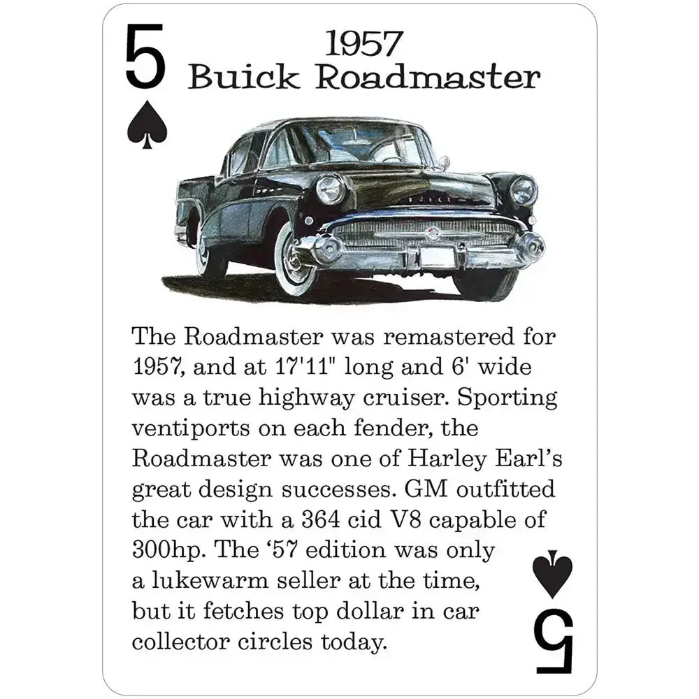 Classic American Rides Playing Cards – 1950s & 1960s Cars
