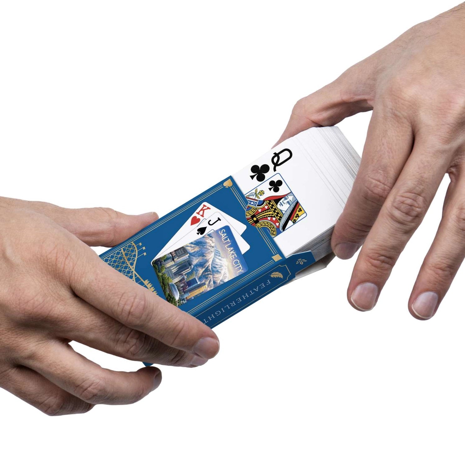 Salt Lake City Playing Cards by Boardwalk poker-size cards and illustrated tuck box