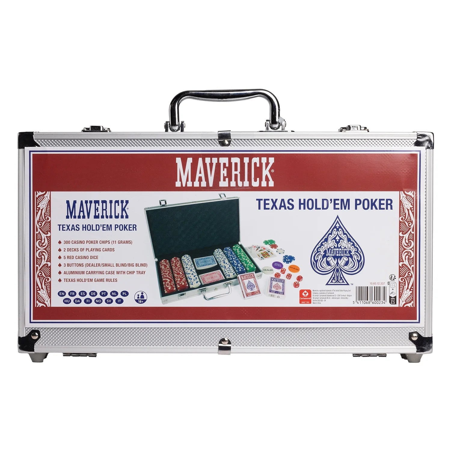 Maverick Texas Hold 'Em Poker Set - 300 Chips with Aluminum Case