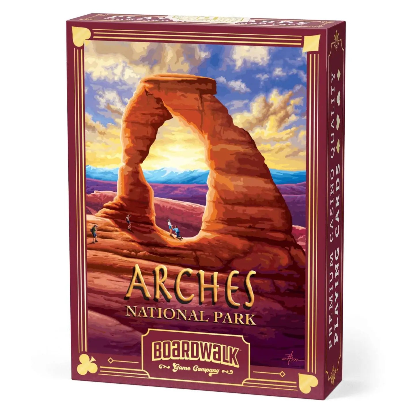 Arches National Park Playing Cards tuck box with Utah red-rock artwork