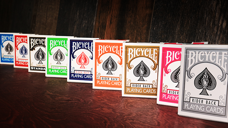 Bicycle specialty color deck lineup including Bicycle Silver Rider Back Playing Cards
