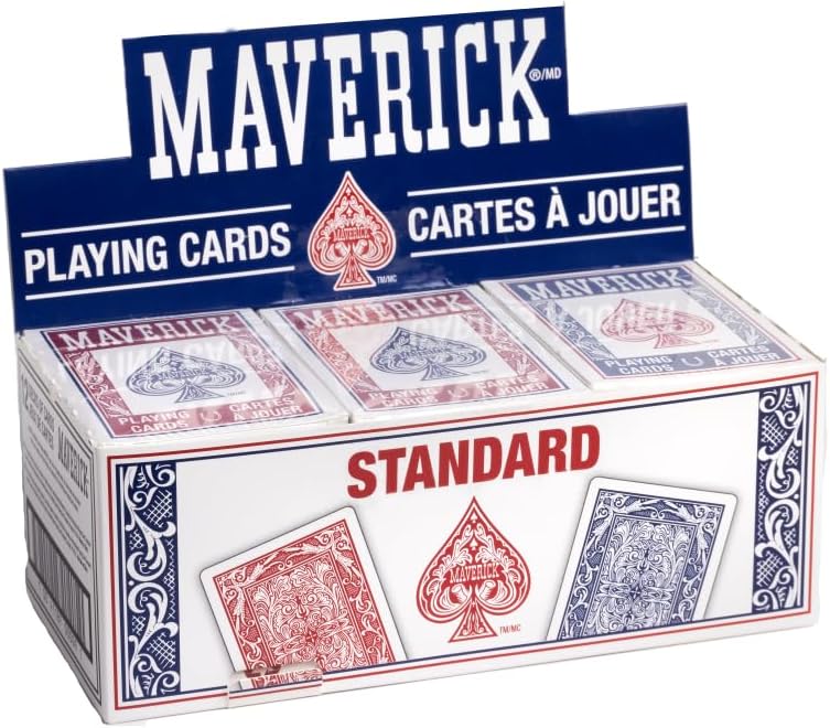 Maverick® Playing Cards – Collector’s Brick (12 Decks, Red & Blue)