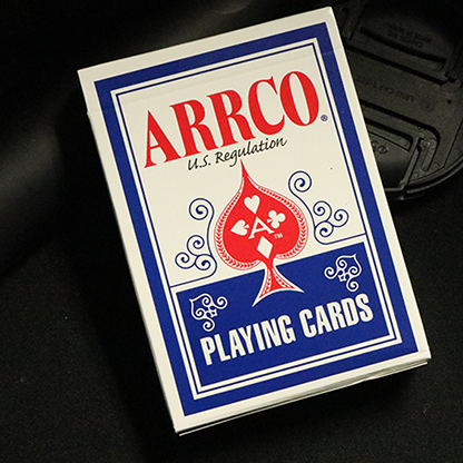 ARRCO playing cards on a dark background