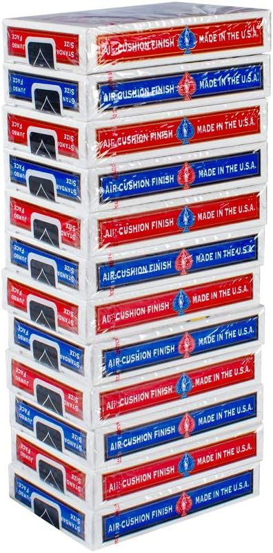 Bicycle® Playing Cards – Brick (12 Decks, Red & Blue)