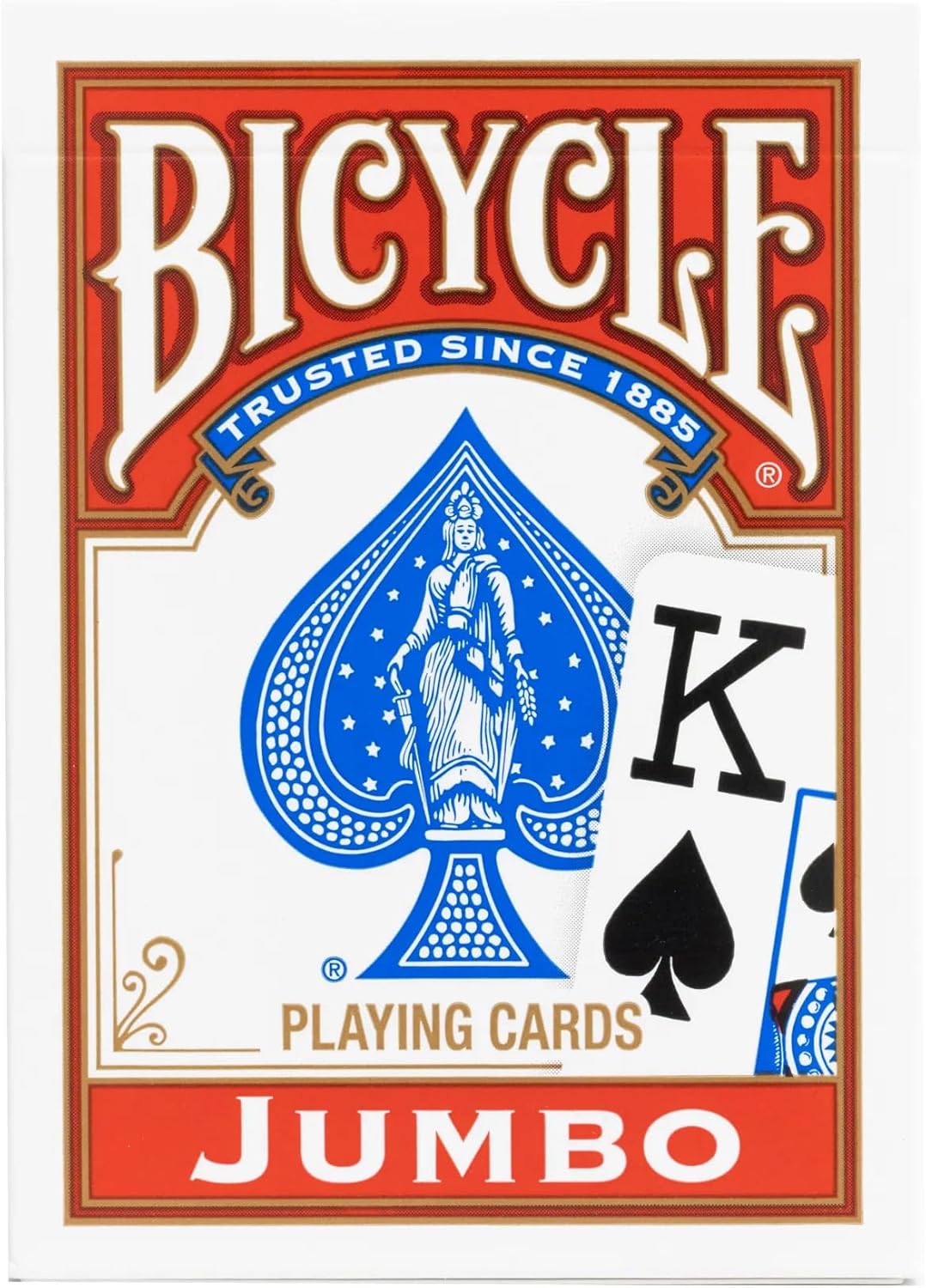 Bicycle® Playing Cards – Rider Back – Red or Blue Deck – Jumbo Index