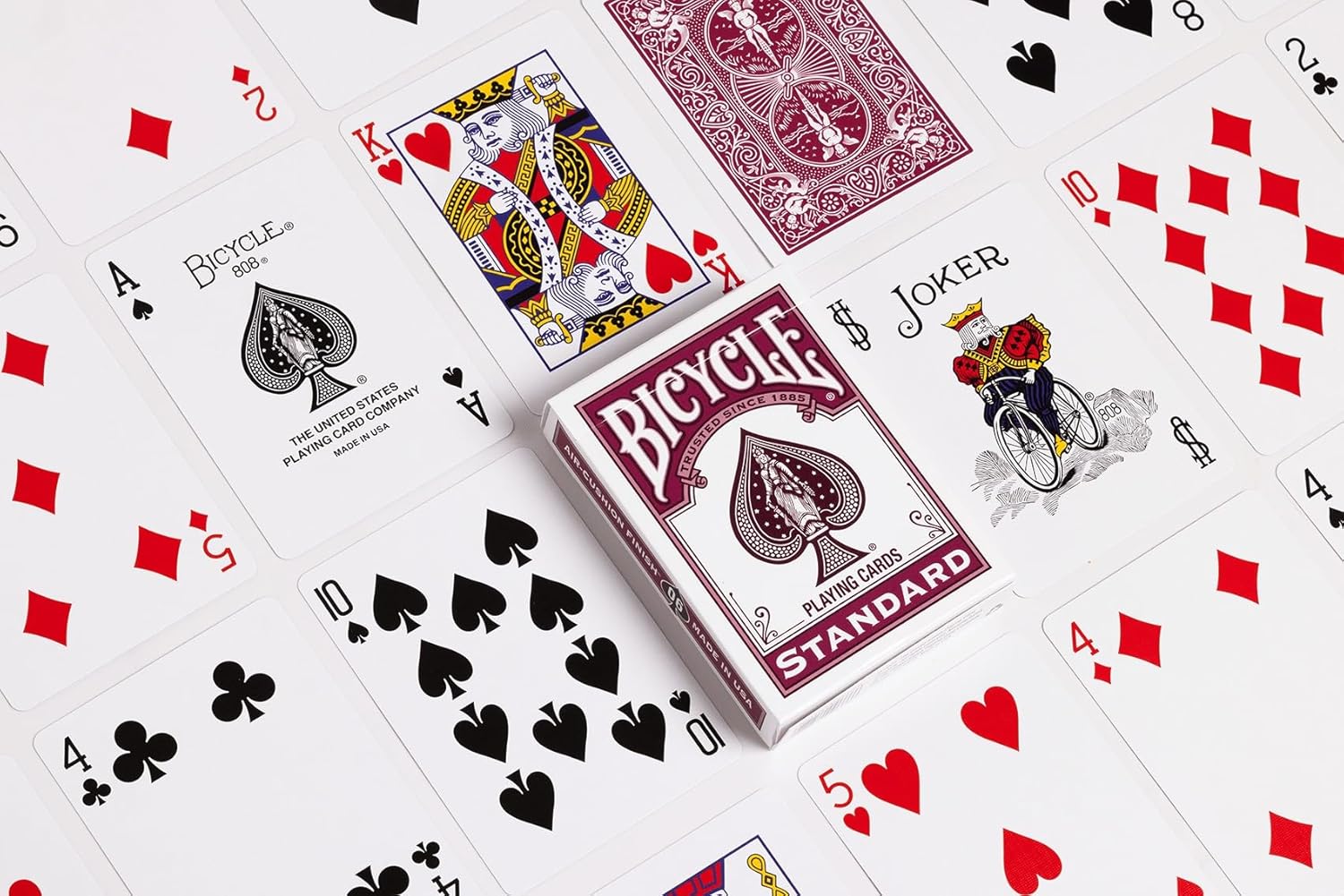Bicycle Color Series Rider Back Playing Cards -- Burgundy (No. 6)