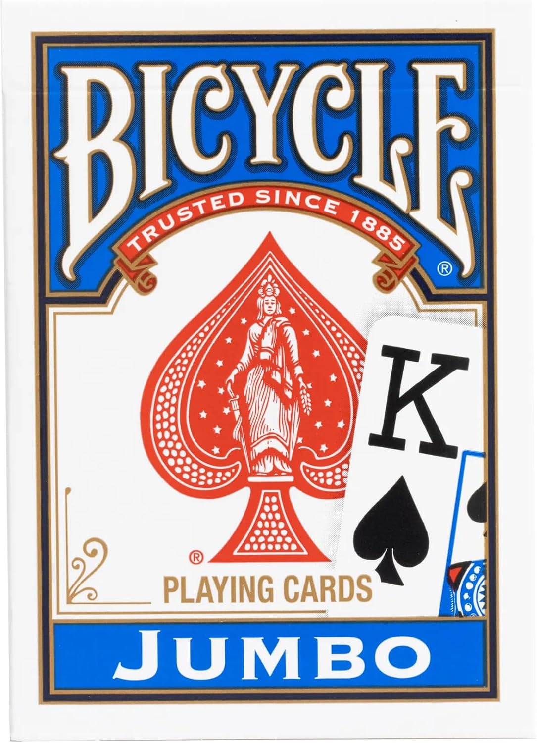 Bicycle® Playing Cards – Rider Back – Red or Blue Deck – Jumbo Index