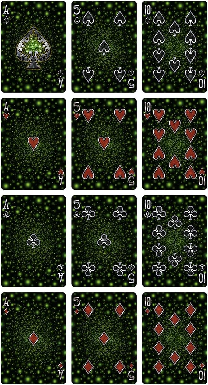 Bicycle Fireflies Playing Cards – Neon Glow Summer Nights Deck