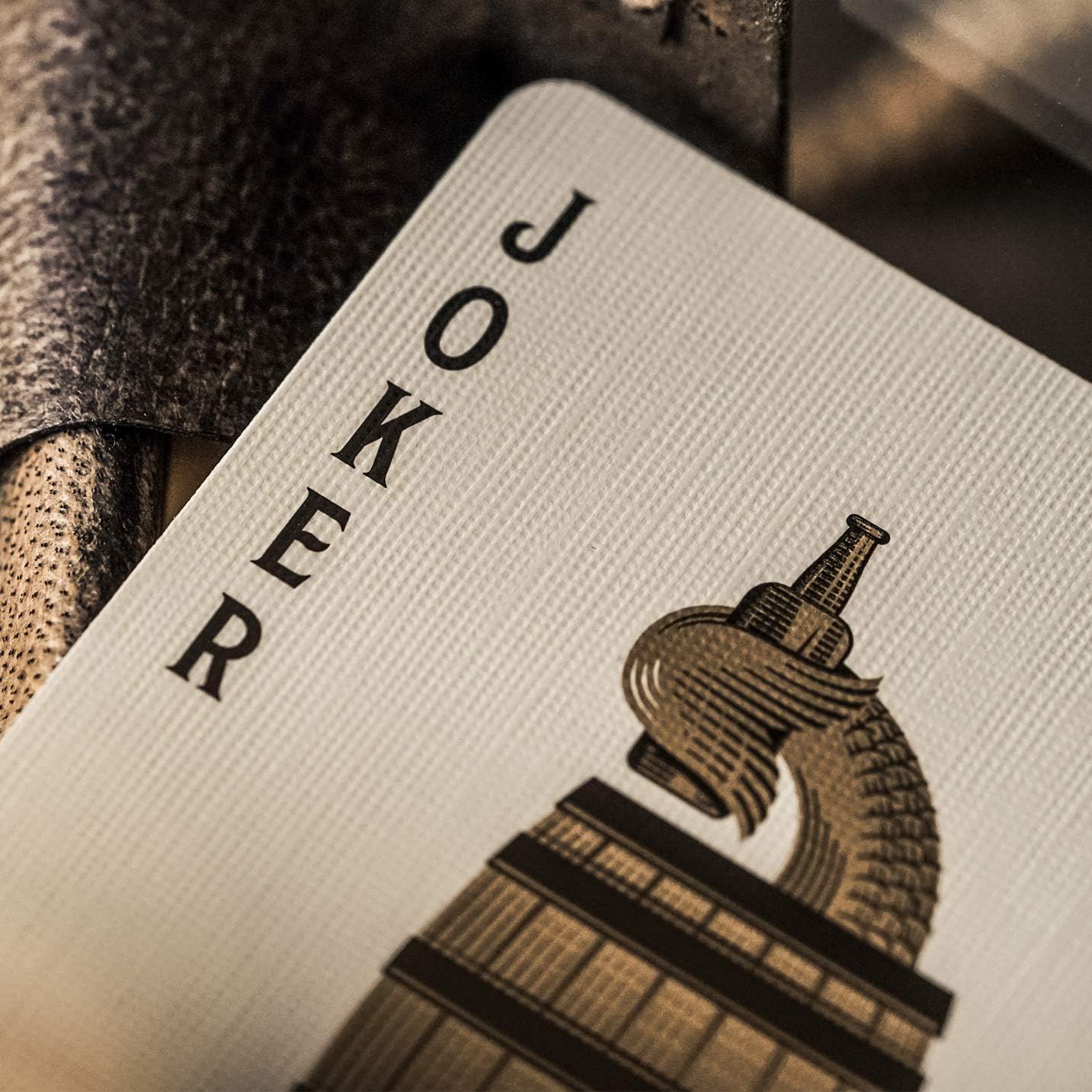 Close-up of the custom nautical Joker in Theory11 Navigators Playing Cards