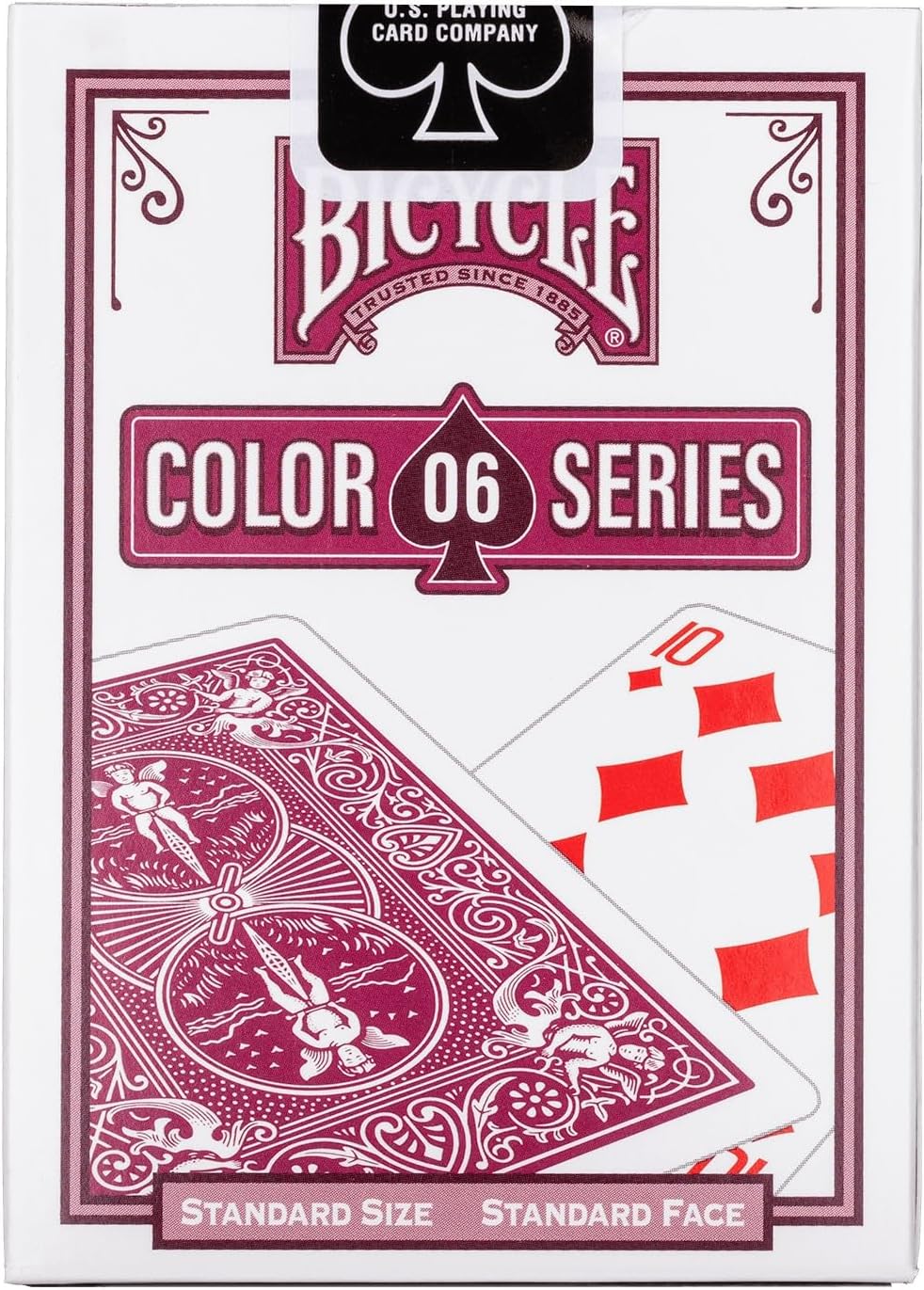 Bicycle Color Series Rider Back Playing Cards -- Burgundy (No. 6)