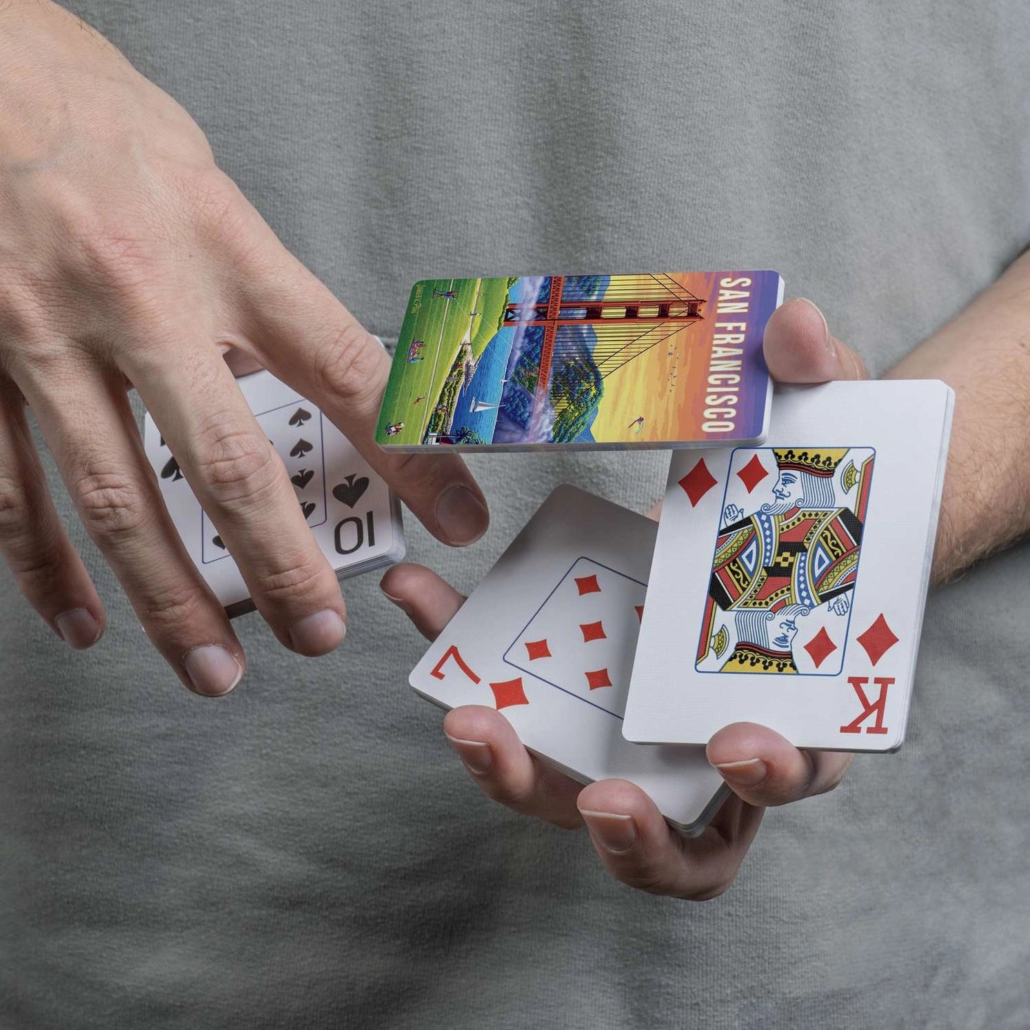 San Francisco Playing Cards by Boardwalk poker-size cards with San Francisco scenic artwork