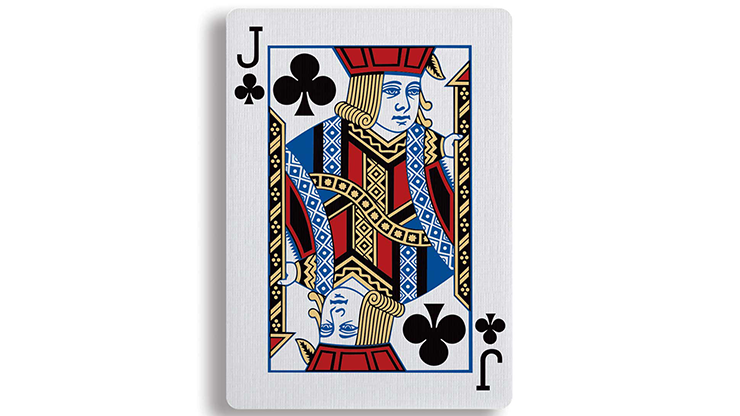 Jack of Clubs playing card on a white background
