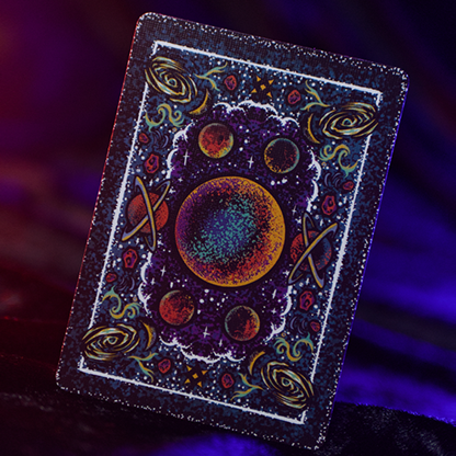 Bicycle Stellar Playing Cards galaxy card back with planets and stars
